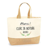 Sac Jute Fête des Mères Fêtes des Pères Mamie Papi Famille Idée Cadeau anniversaire Noël Travail Boulot Métier Départ Retraite Collègue Femme Homme