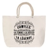 Sac Fête des Mères Mamie Famille Idée Cadeau anniversaire Noël Travail Boulot Métier Départ Retraite Collègue Femme cabas shopping plage