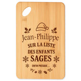 Planche à découper cadeau Noël famille amis papa maman mamie papi, idée cadeau apéro et cuisine, Secret Santa