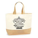 Sac Jute Fête des Mères Fêtes des Pères Mamie Papi Famille Idée Cadeau anniversaire Noël Travail Boulot Métier Départ Retraite Collègue Femme Homme