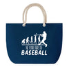 Sac de plage Bleu anse corde Né pour Baseball