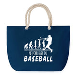 Sac de plage Bleu anse corde Né pour Baseball