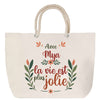 Sac Fête des Mères Mamie Famille Idée Cadeau anniversaire Noël Travail Boulot Métier Départ Retraite Collègue Femme cabas shopping plage