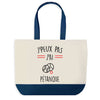 Sac de shopping bleu J'peux pas Petanque
