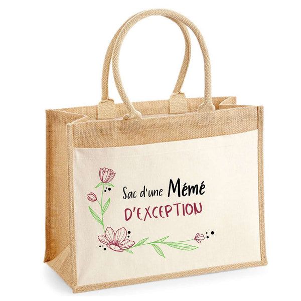 Sac Fête des Mères Mamie MAman Soeur Femme Famille Idée Cadeau anniversaire Noël Travail Boulot Métier Départ Retraite Collègue Femme cabas shopping plage