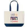 Sac de shopping bleu J'peux pas Cocktails