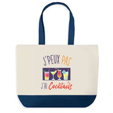 Sac de shopping bleu J'peux pas Cocktails