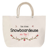 Sac Fête des Mères Mamie Famille Idée Cadeau anniversaire Noël Travail Boulot Métier Départ Retraite Collègue Femme cabas shopping plage