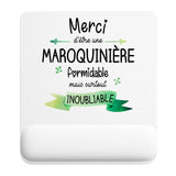 Tapis de souris ergonomique avec repose-poignet, accessoire bureau pour femme et homme, fête des pères, cadeau pas cher, idée cadeau fête des mères, secret santa, départ à la retraite, télétravail et gaming