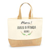Sac Jute Fête des Mères Fêtes des Pères Mamie Papi Famille Idée Cadeau anniversaire Noël Travail Boulot Métier Départ Retraite Collègue Femme Homme