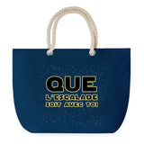 Sac de plage Bleu anse corde Escalade soit avec toi