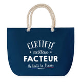 Sac de plage Bleu anse corde Certifié meilleur Facteur