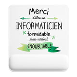 Tapis de souris ergonomique avec repose-poignet, accessoire bureau pour femme et homme, fête des pères, cadeau pas cher, idée cadeau fête des mères, secret santa, départ à la retraite, télétravail et gaming