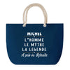 Sac de plage Bleu anse corde Michel Retraite
