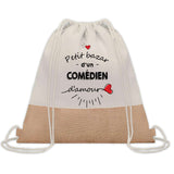 Sac Fête des Pères Papi Papa Cadeau anniversaire Noël Travail Boulot Métier Départ Retraite Collègue Homme cabas shopping plage