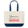 Sac de shopping bleu Yasmine en Vacances