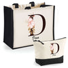 Cabas femme sac plage ou shopping tote bag pochette trousse Idée cadeau original pour anniversaire Noël travail départ retraite collègue famille fete des mères maman mamie