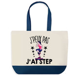 Sac de shopping bleu J'peux pas Step