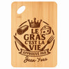 Planche bambou gravée personnalisée homme idée cadeau Fête des Pères apéro 30×20 prénom cuisine plateau fromage anniversaire noel papa papi 