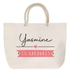 Sac Fête des Mères Mamie Famille Idée Cadeau anniversaire Noël Travail Boulot Métier Départ Retraite Collègue Femme cabas shopping plage