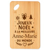 Planche à découper cadeau Noël famille amis papa maman mamie papi, idée cadeau apéro et cuisine, Secret Santa