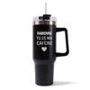 Mug isotherme Noir Fabienne Tu es ma caféine
