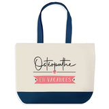 Sac de shopping bleu Ostéopathe en Vacances
