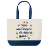 Sac Fête des Mères Mamie Famille Idée Cadeau anniversaire Noël Travail Boulot Métier Départ Retraite Collègue Femme cabas shopping plage