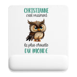 Tapis de souris ergonomique avec repose-poignet, accessoire bureau pour femme et homme, fête des pères, cadeau pas cher, idée cadeau fête des mères, secret santa, départ à la retraite, télétravail et gaming
