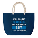 Sac de plage Bleu anse corde Guy Parfait