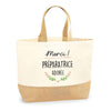Sac Jute Fête des Mères Fêtes des Pères Mamie Papi Famille Idée Cadeau anniversaire Noël Travail Boulot Métier Départ Retraite Collègue Femme Homme