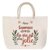 Sac Fête des Mères Mamie Famille Idée Cadeau anniversaire Noël Travail Boulot Métier Départ Retraite Collègue Femme cabas shopping plage