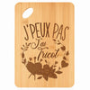 Planche bambou gravée personnalisée femme homme idée cadeau Fête des Mères Fête des Pères apéro papa maman prénom cuisine plateau fromage