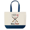 Sac de shopping bleu J'peux pas Ball Trap