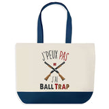 Sac de shopping bleu J'peux pas Ball Trap