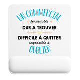 Tapis de souris ergonomique avec repose-poignet, accessoire bureau pour femme et homme, fête des pères, cadeau pas cher, idée cadeau fête des mères, secret santa, départ à la retraite, télétravail et gaming