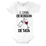 Body bébé Le copain de boisson de tata Vin - Planetee