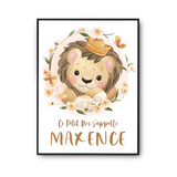 Affiche Maxence bébé Lion Roi - Planetee