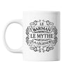 Mug Barman Le Mythe la Légende blanc - Planetee