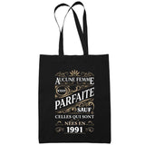 Sac Tote Bag 1991 Femme Parfaite 33 ans - Planetee