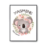 Affiche Yasmine Bébé d'amour Koala - Planetee