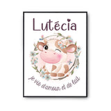 Affiche Lutécia Amour et Biberon de Lait Vache - Planetee