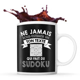 Mug personnalisable sudoku Prénom Métier Age tasse pour Intellectuel - Planetee