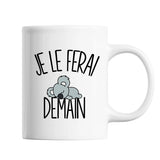 Mug Koala Dormeur Je le ferai demain - Planetee