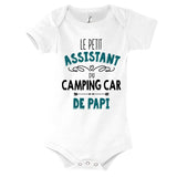 Body bébé Le Petit Assistant du Camping Car de Papi - Planetee