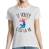 T-shirt femme volley c'est la vie - Planetee