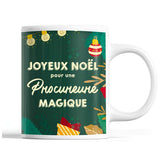 Tasse Noël Procureure femme Vert - Planetee