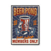 Affiche Vintage Bière Beer Pong - Planetee