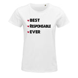 T-shirt femme Best Responsable Ever - Planetee