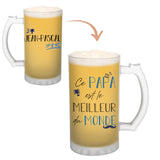 Chope de bière Jeannot Meilleur Papa du Monde - Planetee